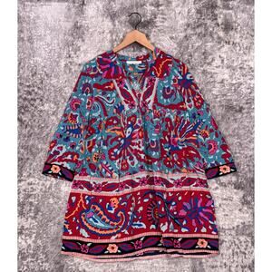 Ba&sh Dress XS Womens Maureen Mini Fun Floral Paisley Print